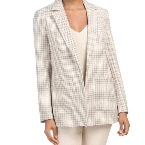 Anne Klein Notch Collar Tweed Blazer - Picture 1 of 7